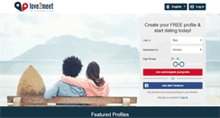 Desktop Screenshot of love2meet.datingbuzz.com